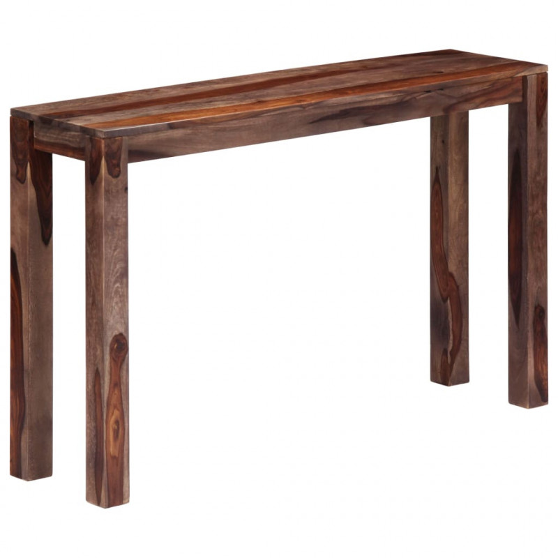 Konsolentisch Grau 120×30×76 cm Massivholz