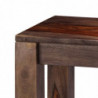 Konsolentisch Grau 120×30×76 cm Massivholz