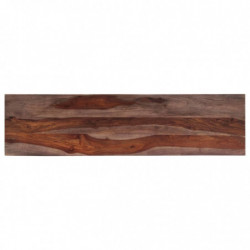 Konsolentisch Grau 120×30×76 cm Massivholz