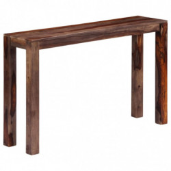 Konsolentisch Grau 120×30×76 cm Massivholz