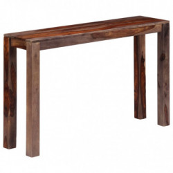 Konsolentisch Grau 120×30×76 cm Massivholz