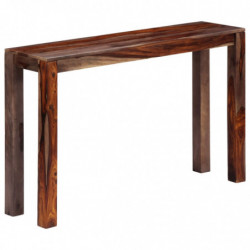 Konsolentisch Grau 120×30×76 cm Massivholz