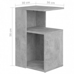 Beistelltisch Betongrau 36x30x56 cm Holzwerkstoff