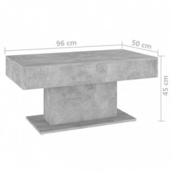 Couchtisch Betongrau 96x50x45 cm Holzwerkstoff