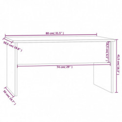 Couchtisch Betongrau 80x50,5x41,5 cm Holzwerkstoff