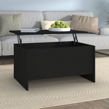 Couchtisch Schwarz 80x55,5x41,5 cm Holzwerkstoff