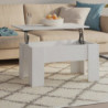 Couchtisch Weiß 79x49x41 cm Holzwerkstoff