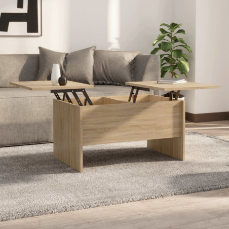 Couchtisch Sonoma-Eiche 80x50x42,5 cm Holzwerkstoff