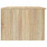 Couchtisch Weiß und Sonoma-Eiche 102x50x36 cm Holzwerkstoff
