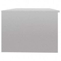 Couchtisch Hochglanz-Weiß 102x50x36 cm Holzwerkstoff