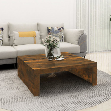 Couchtisch Räuchereiche 100x100x35 cm Holzwerkstoff Couchtisch Räuchereiche 100x100x35 cm Holzwerkstoff