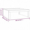 Couchtisch Grau Sonoma 100x100x35 cm Holzwerkstoff