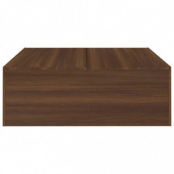 Couchtisch Braun Eiche 100x100x35 cm Holzwerkstoff