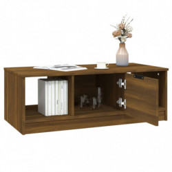 Couchtisch Braun Eichen-Optik 102x50x36 cm Holzwerkstoff