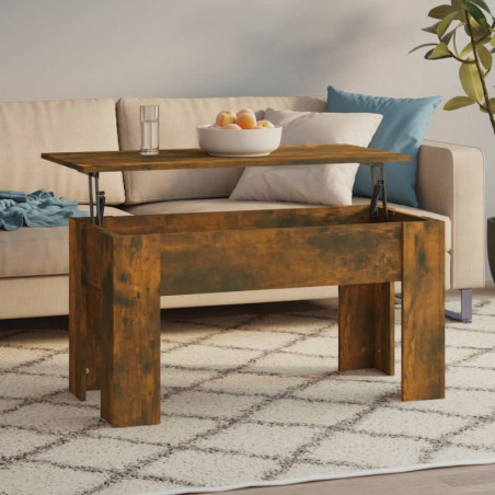 Couchtisch Räuchereiche 101x49x52 cm Holzwerkstoff Couchtisch Räuchereiche 101x49x52 cm Holzwerkstoff