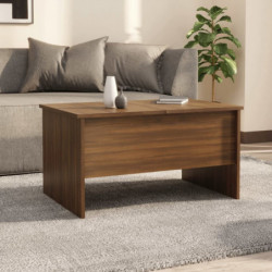 Couchtisch Braun Eichen-Optik 80x50x42,5 cm Holzwerkstoff