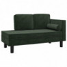Schlafsofa 2-Sitzer Dunkelgrün Samt