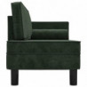 Schlafsofa 2-Sitzer Dunkelgrün Samt