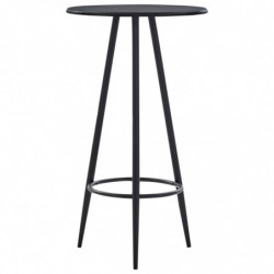 5-tlg. Bar-Set Kunstleder Schwarz