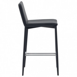 5-tlg. Bar-Set Kunstleder Schwarz