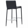 5-tlg. Bar-Set Kunstleder Schwarz