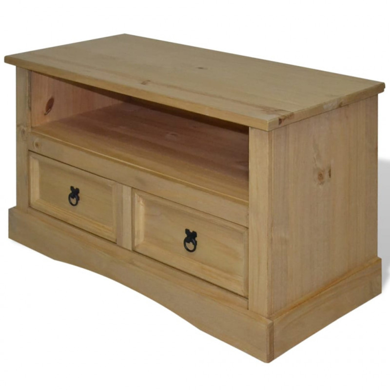 TV-Schrank Mexiko-Stil Kiefernholz 91x43x56 cm