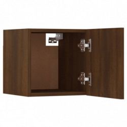 TV-Wandschrank-Set Braun Eichen-Optik Holzwerkstoff