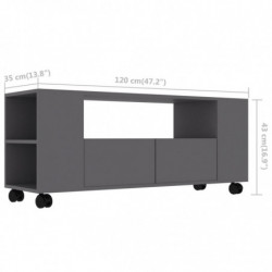 TV-Schrank Grau 120x35x43 cm Holzwerkstoff