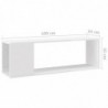 TV-Schrank Hochglanz-Weiß 100x24x32 cm Holzwerkstoff