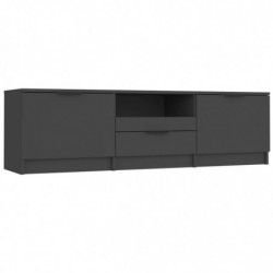 TV-Schrank Schwarz 150x33,5x45 cm Holzwerkstoff