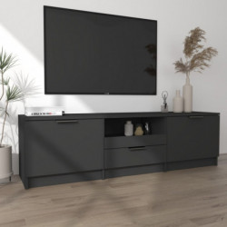 TV-Schrank Schwarz 150x33,5x45 cm Holzwerkstoff