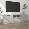 TV-Schrank Betongrau 140x35x40 cm Holzwerkstoff