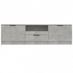 TV-Schrank Betongrau 140x35x40 cm Holzwerkstoff