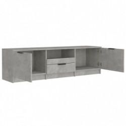 TV-Schrank Betongrau 140x35x40 cm Holzwerkstoff