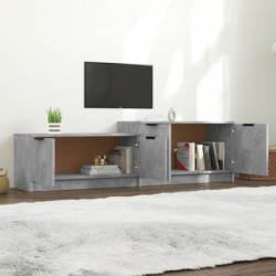 TV-Schrank Betongrau 158,5x36x45 cm Holzwerkstoff