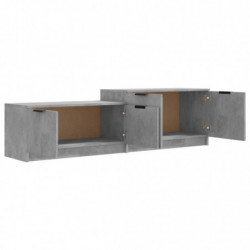 TV-Schrank Betongrau 158,5x36x45 cm Holzwerkstoff