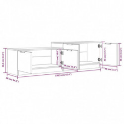 TV-Schrank Betongrau 158,5x36x45 cm Holzwerkstoff