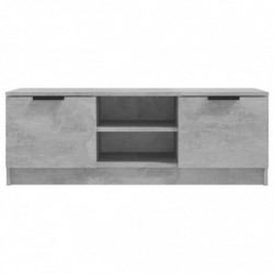 TV-Schrank Betongrau 102x35x36,5 cm Holzwerkstoff