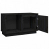 TV-Schrank Schwarz 74x35x44 cm Massivholz Kiefer