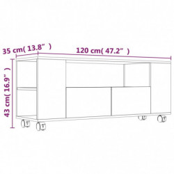 TV-Schrank Grau Sonoma 120x35x43 cm Holzwerkstoff