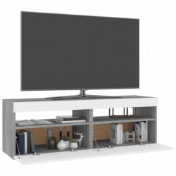 TV-Schränke 2 Stk. mit LED-Leuchten Grau Sonoma 60x35x40 cm