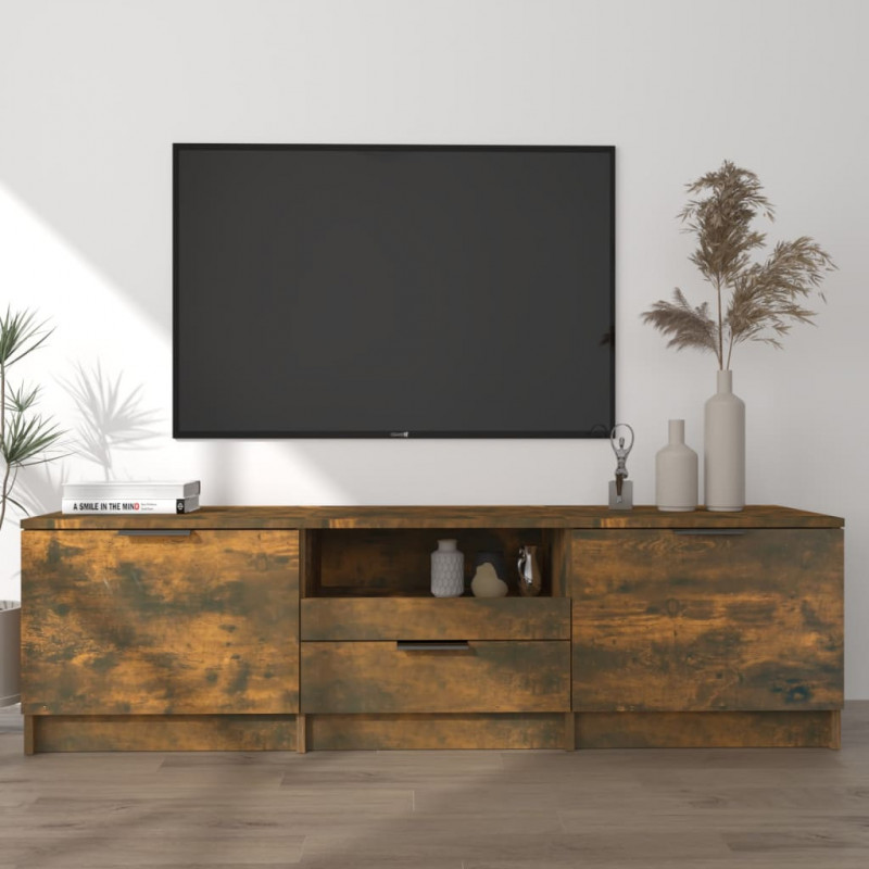 TV-Schrank Räuchereiche 140x35x40 cm Holzwerkstoff