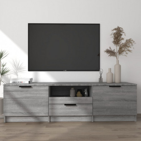 TV-Schrank Grau Sonoma 140x35x40 cm Holzwerkstoff