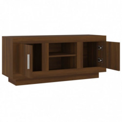 TV-Schrank Eiche Braun 102x35x45 cm Holzwerkstoff