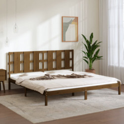 Massivholzbett Honigbraun 180x200 cm 6FT Super King