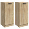 Sideboards 2 Stk. Sonoma-Eiche 30x30x70 cm Holzwerkstoff