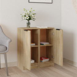 Sideboards 2 Stk. Sonoma-Eiche 30x30x70 cm Holzwerkstoff