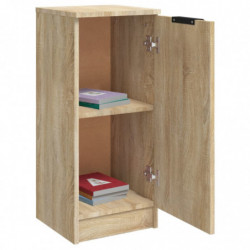 Sideboards 2 Stk. Sonoma-Eiche 30x30x70 cm Holzwerkstoff