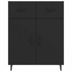 Sideboard Schwarz 69,5x34x90 cm Holzwerkstoff