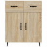 Sideboard Sonoma-Eiche 69,5x34x90 cm Holzwerkstoff